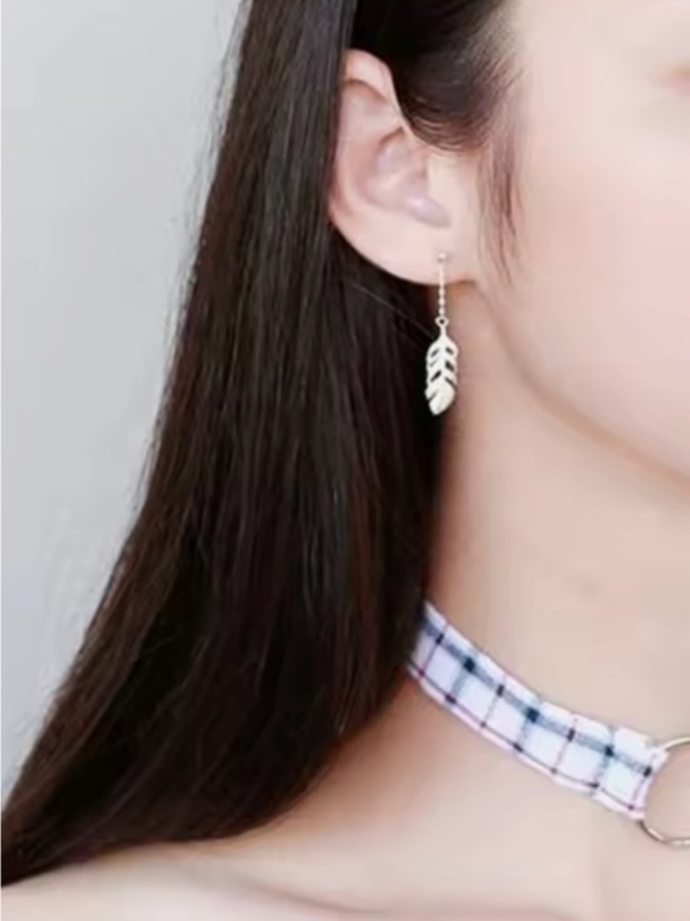 New .925 Sterling Feather Earrings